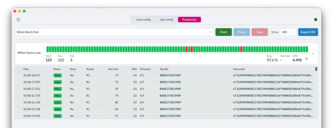Wiliot Bench Test