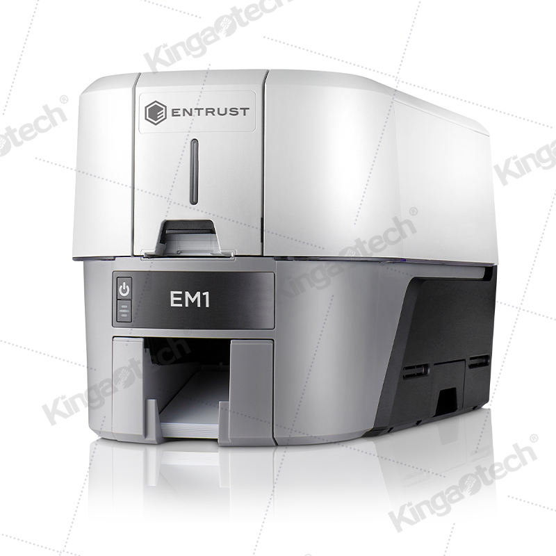 Entrust Sigma EM1证卡打印机 单面全彩 企业员工证 门禁卡 社保卡胸牌卡批量制卡机
