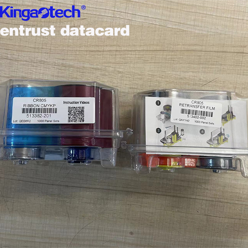 Datacard德卡CR805证卡打印机原装色带513382-201/513402-002 彩色带转印膜组合套装 1000P